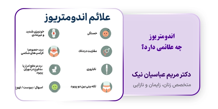 اندومتریوز چه علائمی دارد؟